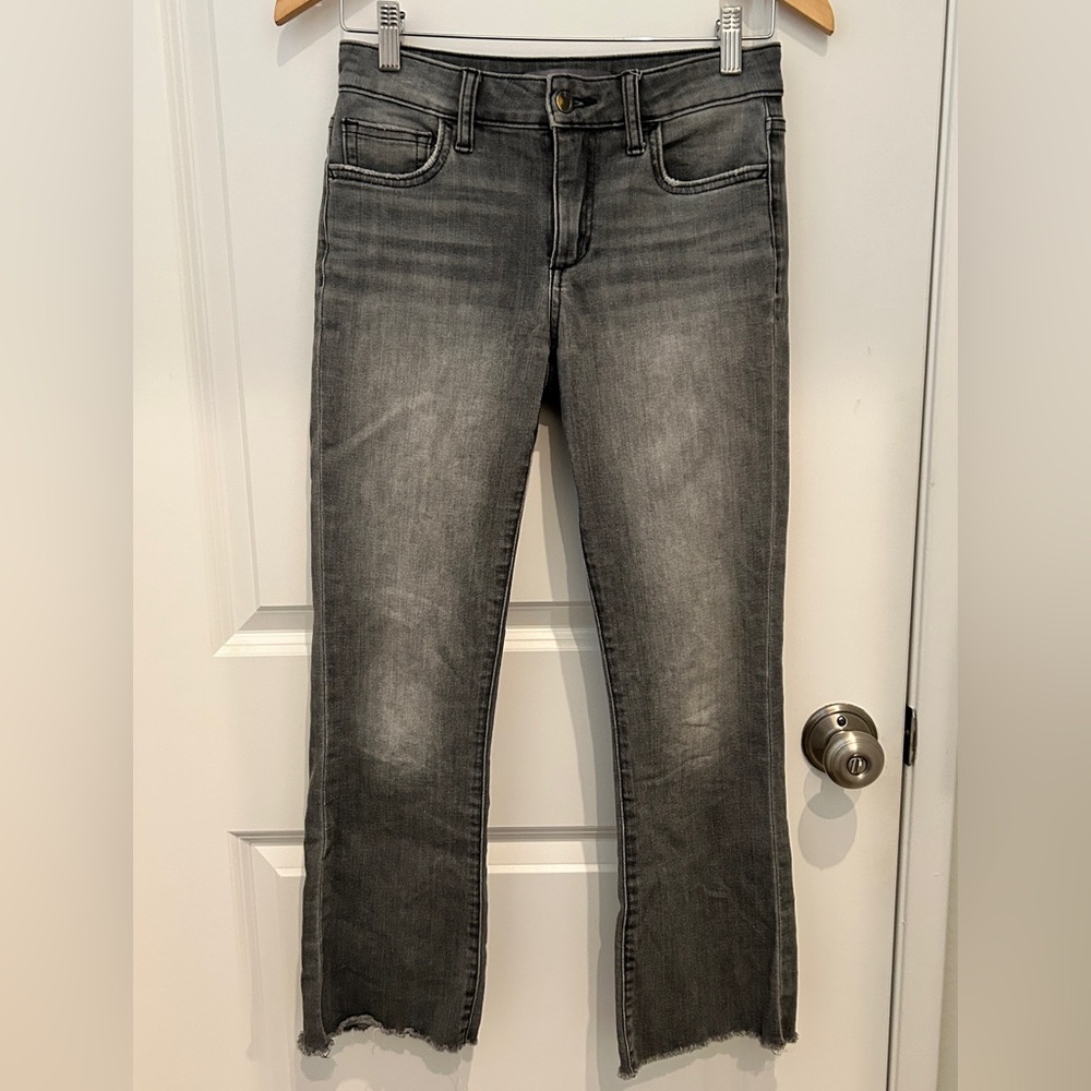 Joe’s Jeans mid-rise crop ankle raw-hem size 25